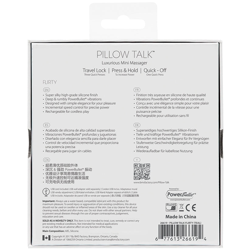 Pillow Talk Flirty Mini Massager-Pink 4.25 - Image 3