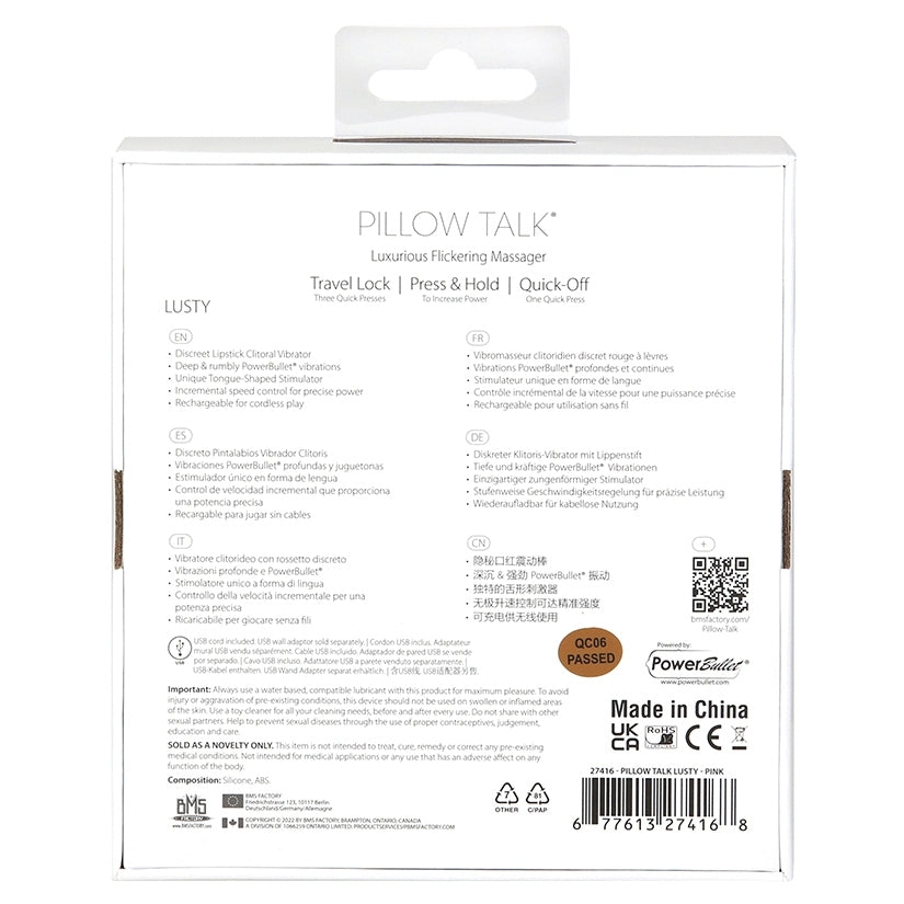Pillow Talk Lusty Flickering Massager-Pink - Image 5