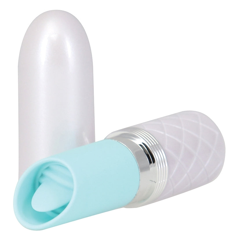 Pillow Talk Lusty Flickering Massager-Teal - Image 3