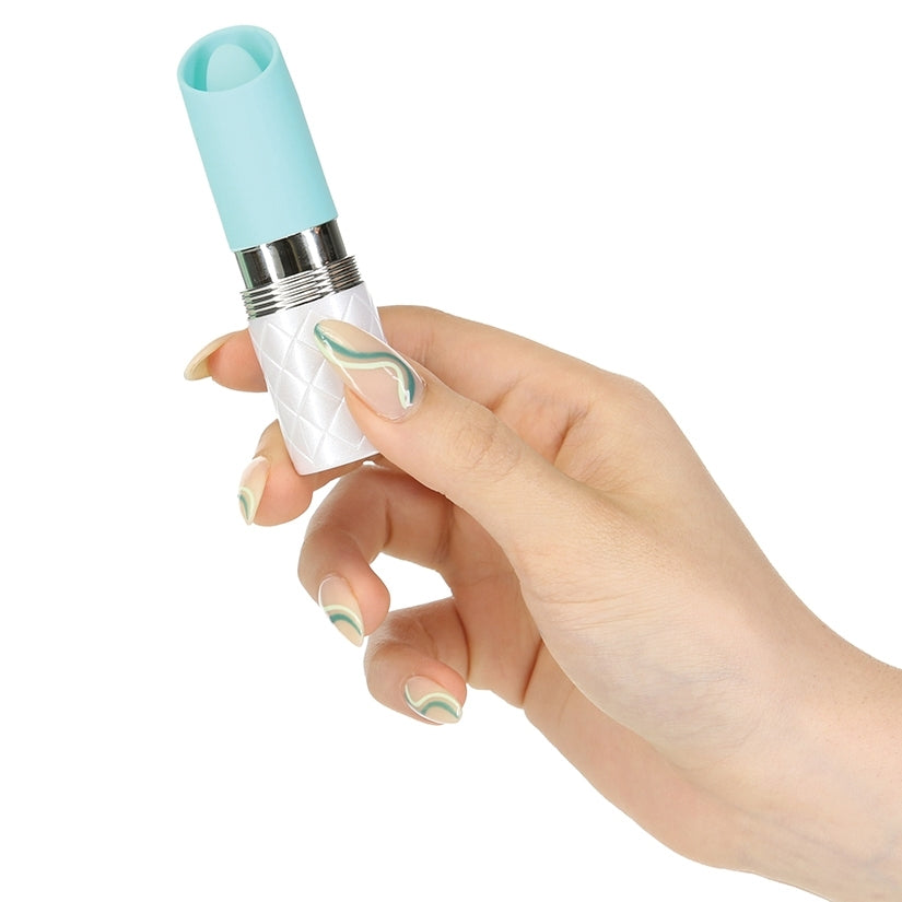Pillow Talk Lusty Flickering Massager-Teal - Image 4