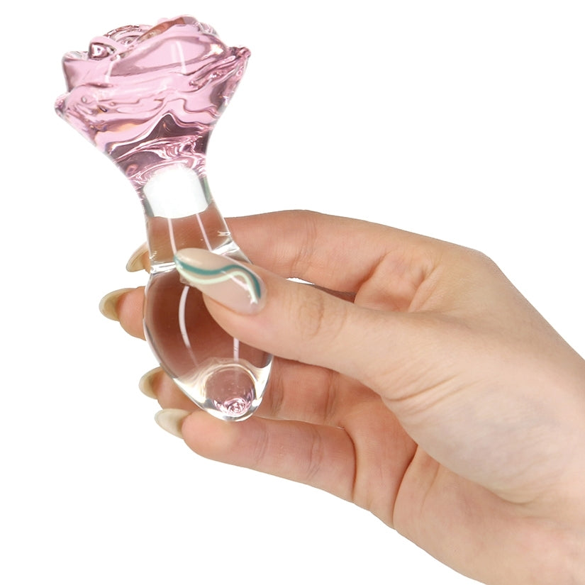 Pillow Talk Rosy Glass Anal Plug - photo 2