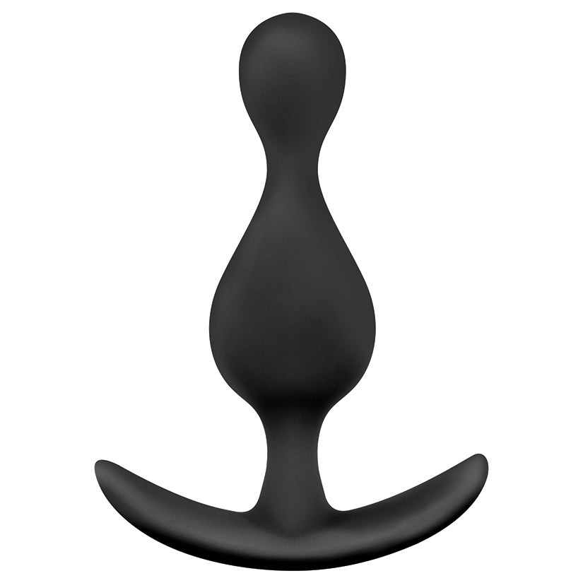 Anal Adventures Platinum Wave Plug-Black - Image 2