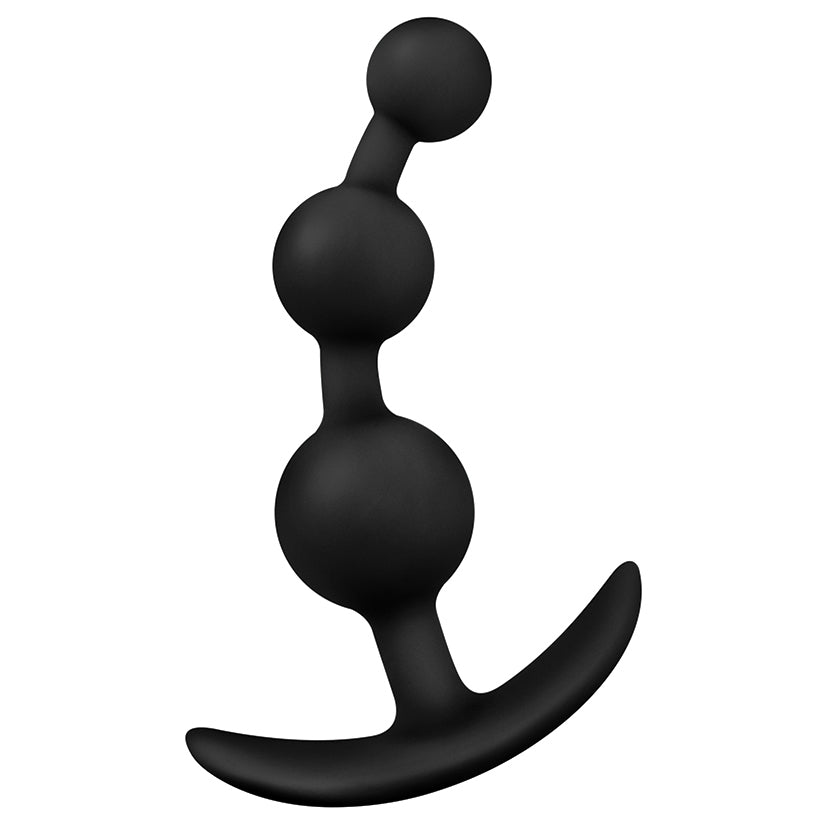 Anal Adventures Platinum Small Anal Beads-Black - Image 2