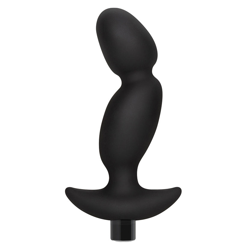 Anal Adventures Platinum Silicone Vibrating Prostate Massager 04 -Black - Image 2