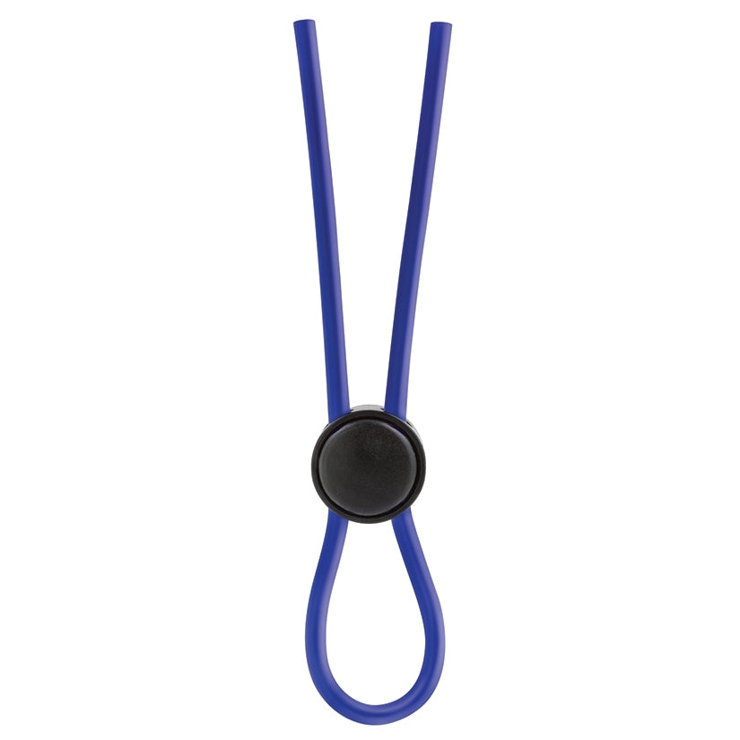 Stay Hard Silicone Loop Cock Ring-Blue - Image 2
