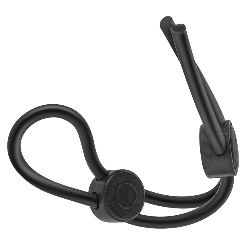 Stay Hard Silicone Double Loop Cock Ring-Black - Image 3