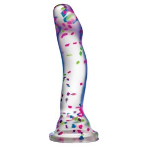 Neo Elite Glow in the Dark Hanky Panky Dildo-Confetti