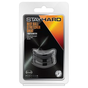 Stay Hard Beef Ball Stretcher Snug 1" Diameter-Black