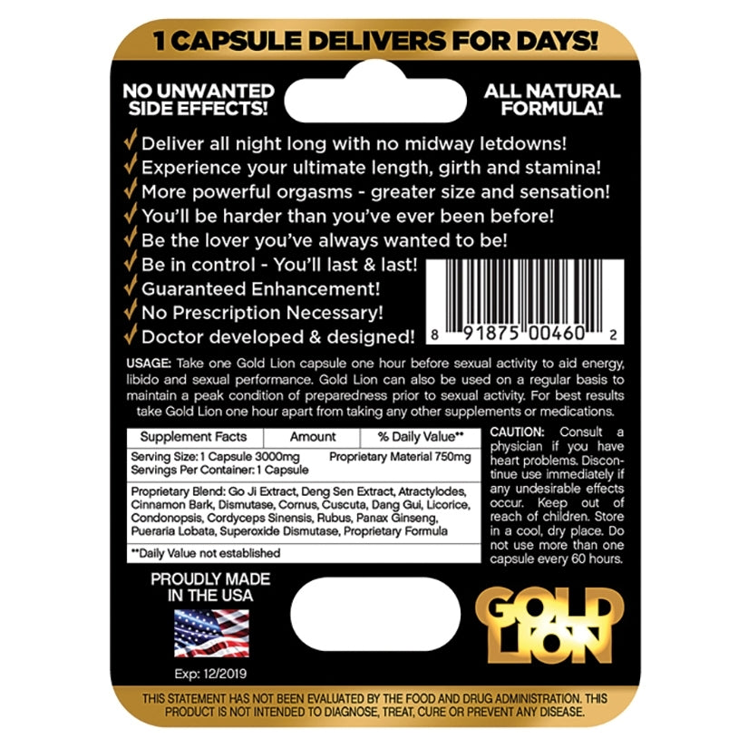 Gold Lion Single Pack - Image 2