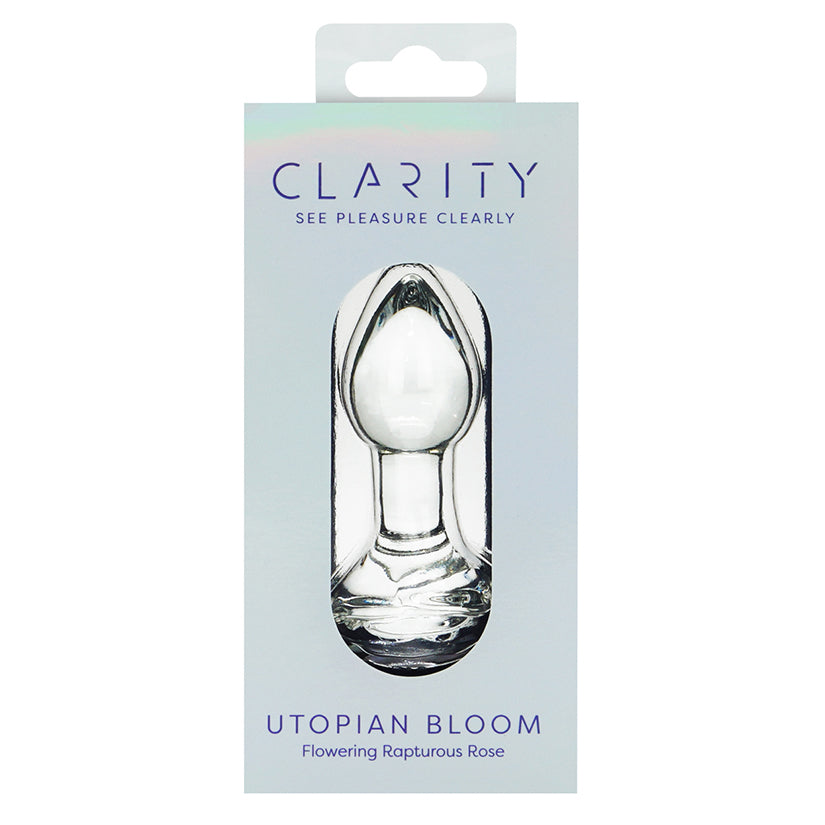 Clarity Glass Dildo Utopian Bloom