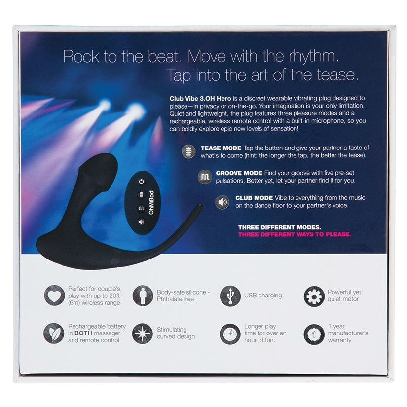 OhMiBod Club Vibe 3.OH HERO-Black - Image 3