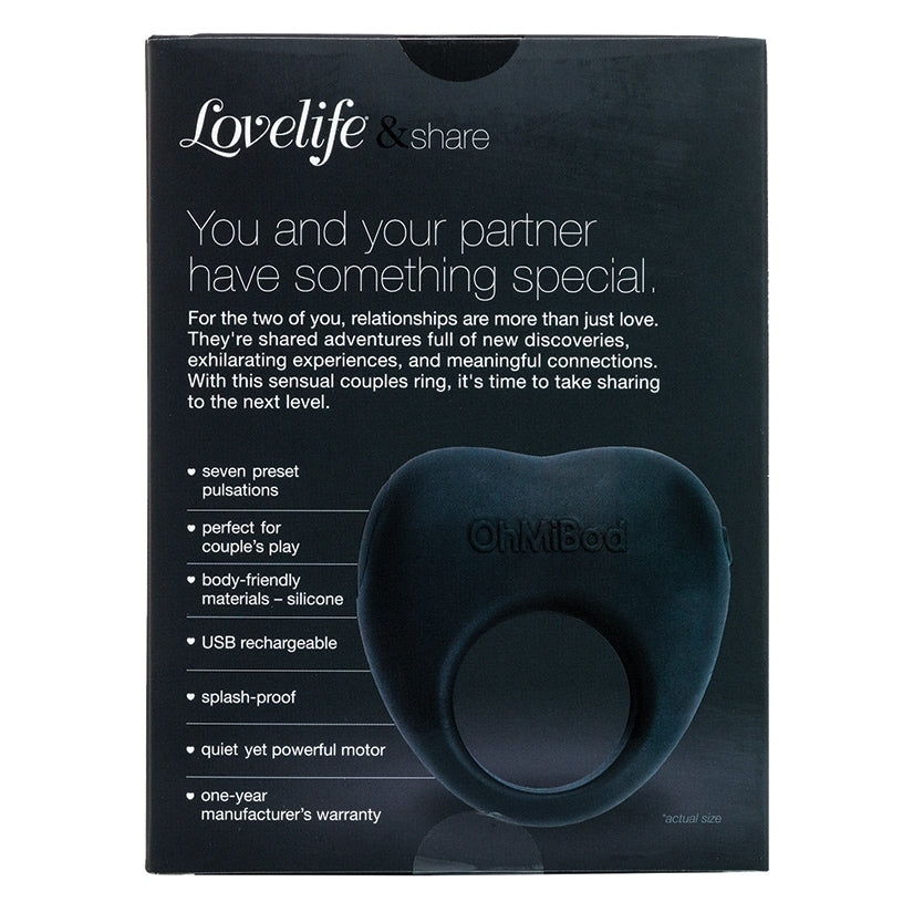 OhMiBod Lovelife Share CoupleÕs Ring Vibe-Black - Image 3