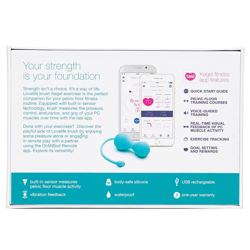 OhMiBod Lovelife Krush-Turquoise - Image 3