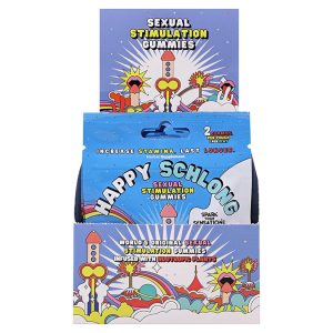 Happy Schlong His Sexual Stimulation Gummies Display of 12