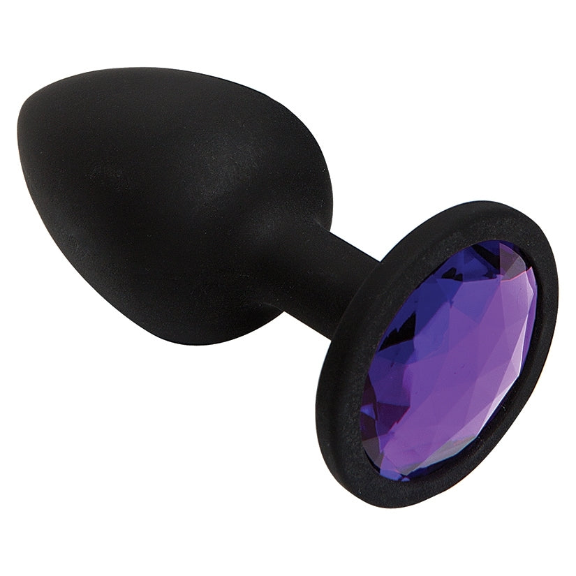 Booty Bling Silicone Plug Small-Purple - Image 3