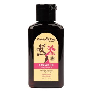 Earthly Body at Night Aphrodisiac Collection Massage Oil-Wild Pink Rose 2oz