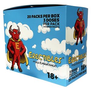 Erectibles Male Enhancement Gummies Display of 20