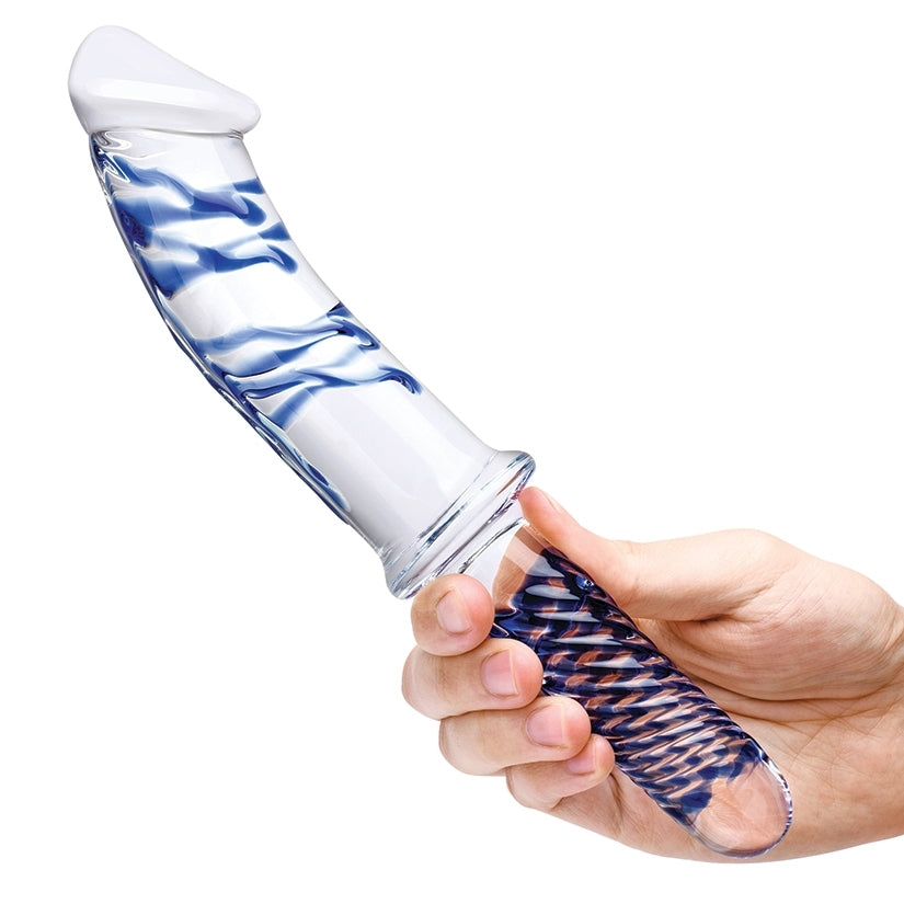 Glas Realistic Double Ended Glass Dildo with Handle 11 - Image 3