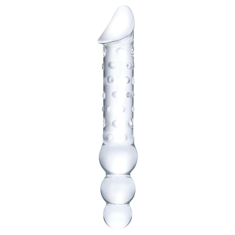 Glas Double Ended Glass Dildo with Anal Beads 12 - Image 2