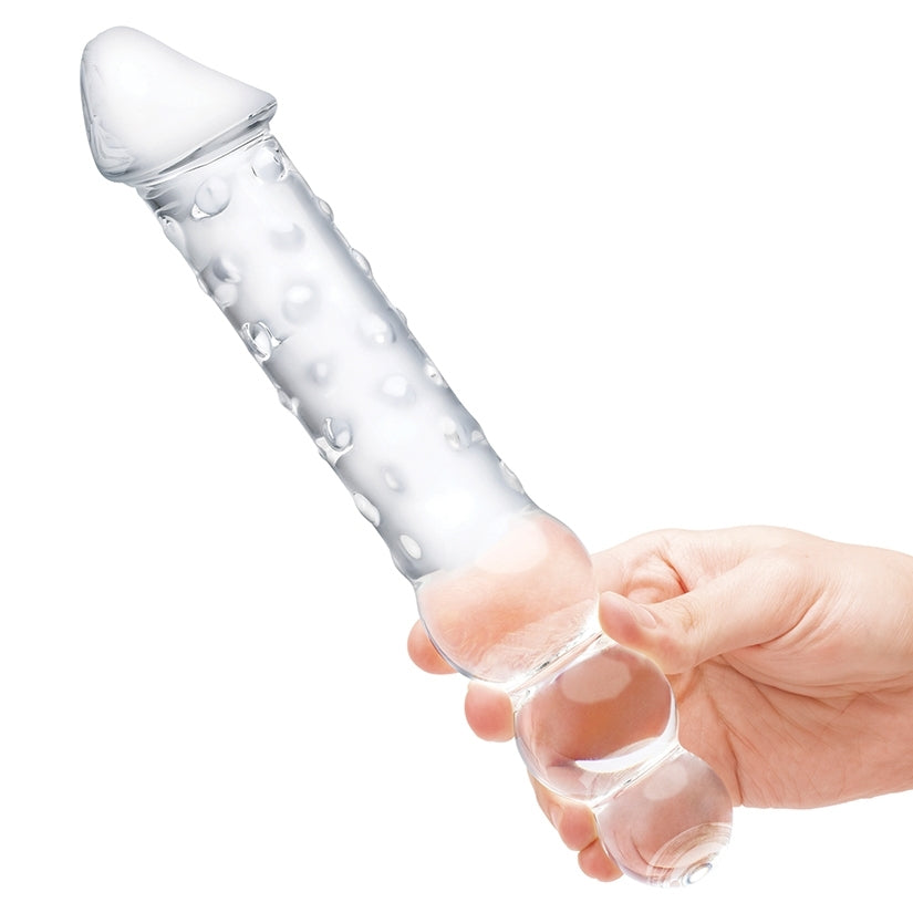 Glas Double Ended Glass Dildo with Anal Beads 12 - Image 3