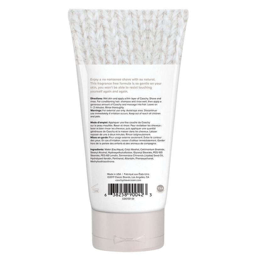 Coochy Shave Cream-Au Natural 3.4oz - Image 2