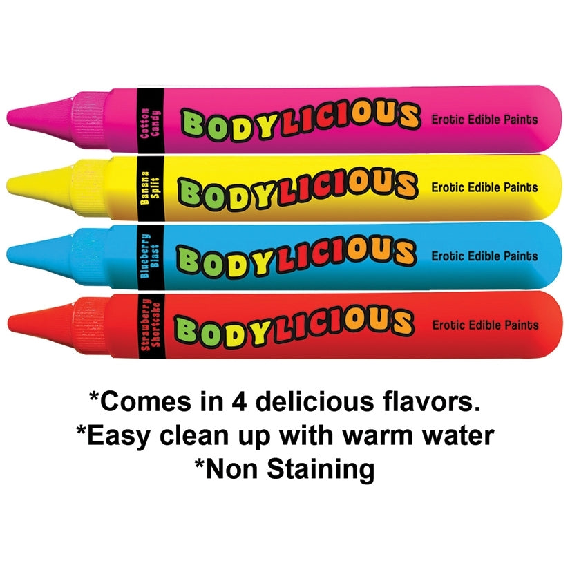 Bodylicious Erotic Edible Body Paint Pens 4pk - Image 2