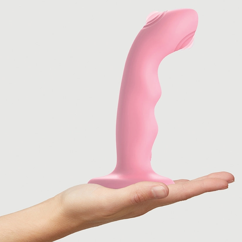 Strap On Me Tapping Dildo Wave-Coral Pink - Image 3