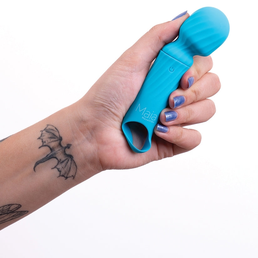 Maia Vibelite Dolly Rechargeable Silicone Mini Wand-Blue - Image 3