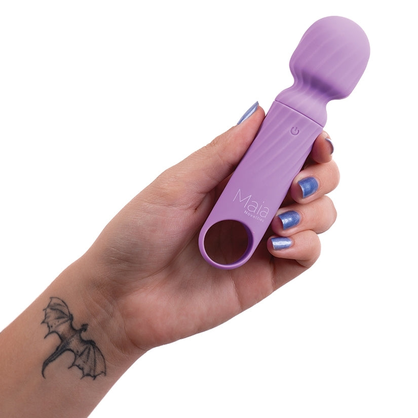 Maia Vibelite Dolly Rechargeable Silicone Mini Wand-Purple - Image 4