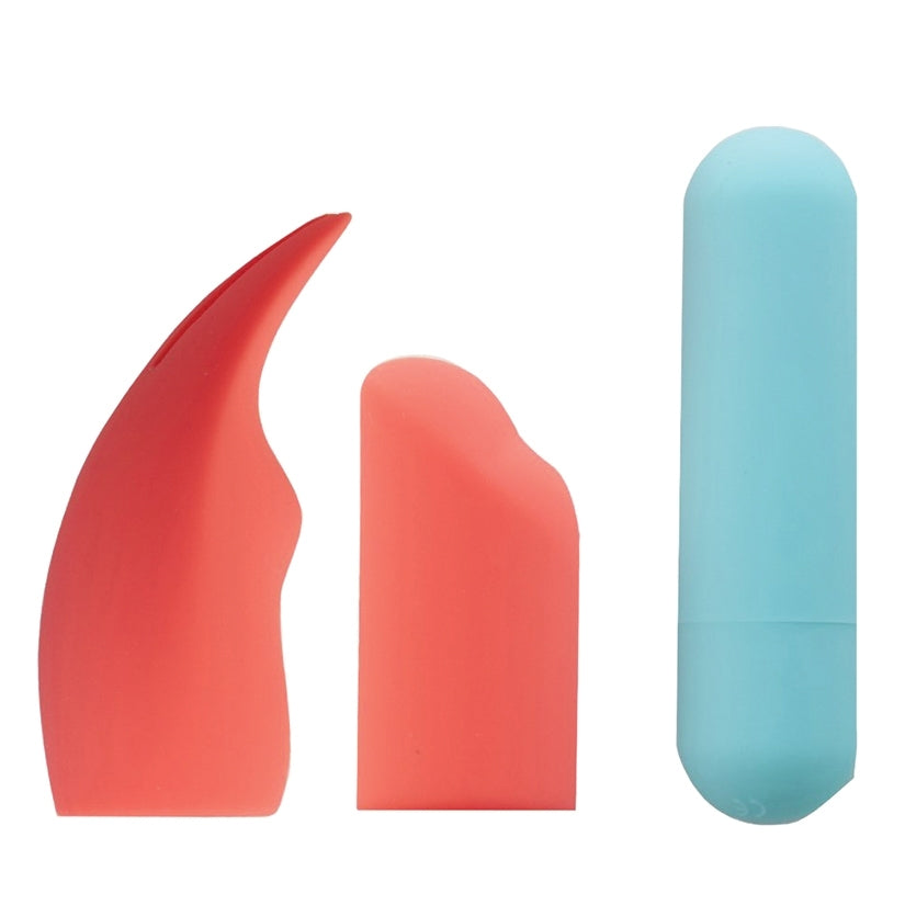 Maia Sydney Rechargeable Mini Bullet With 2 Sleeves-Teal - Image 2