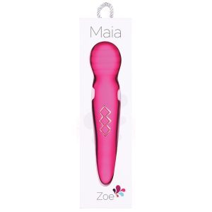 Maia Zoe Twisty Rechargeable Vibrating Wand-Pink