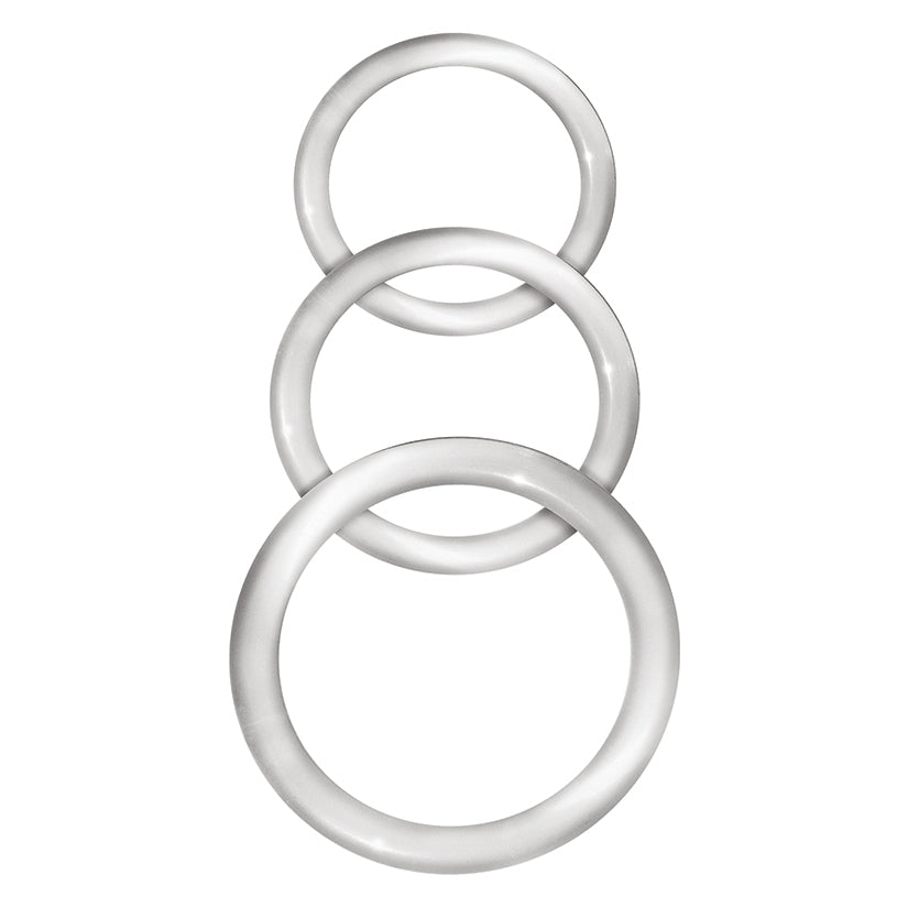 Enhancer Silicone Cock Rings-Clear - Image 2