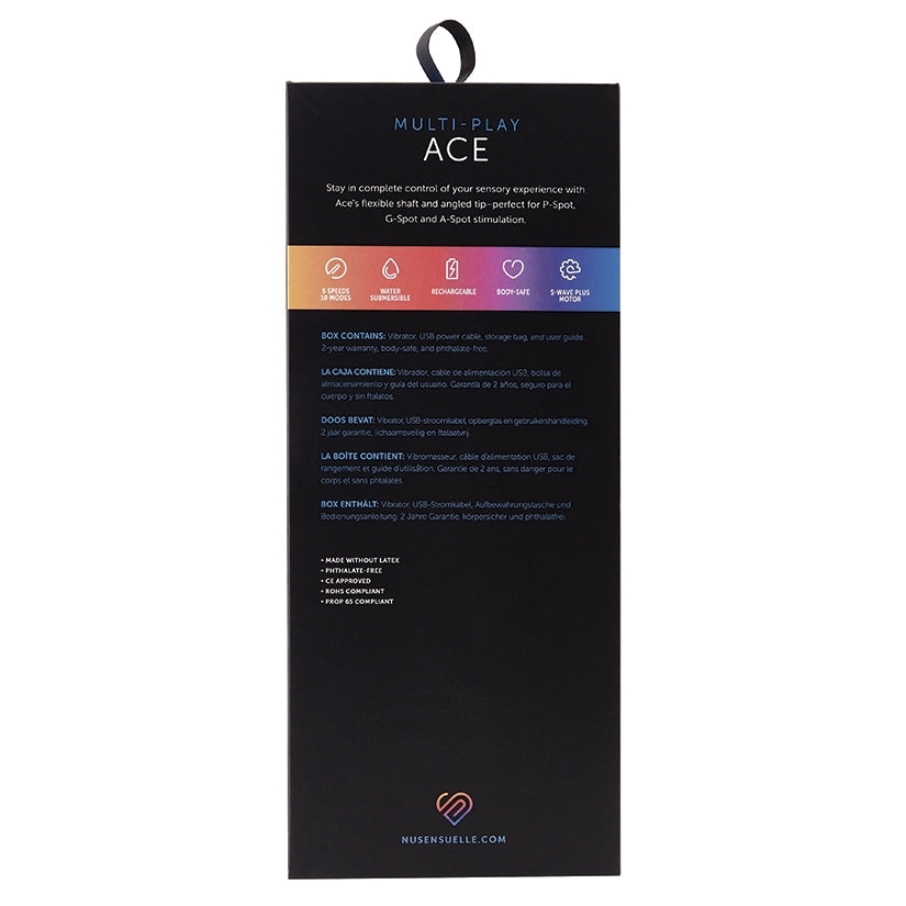 Sensuelle Multi Play Ace 15 Function Prostate Vibe-Black - Image 4