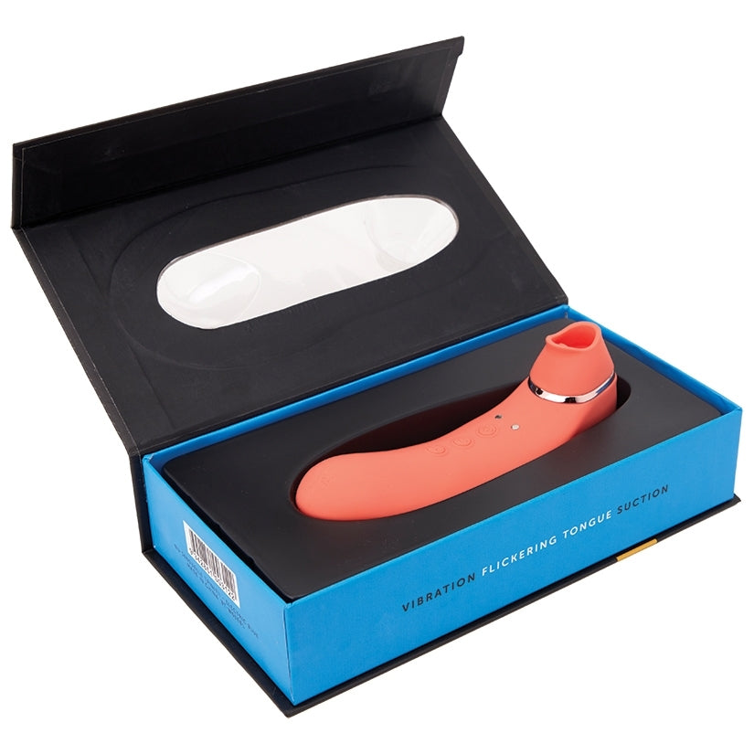 Sensuelle Trinitii 3-in-1 Suction Tongue-Coral - Image 4