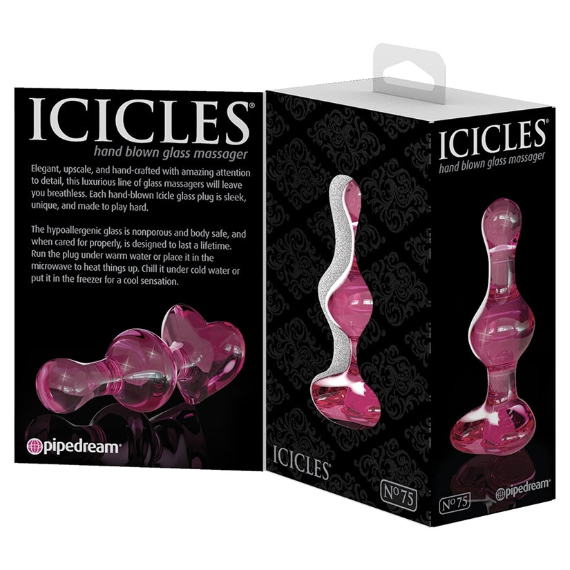 Icicles No.75 Heart Shaped Plug-Pink - Image 4