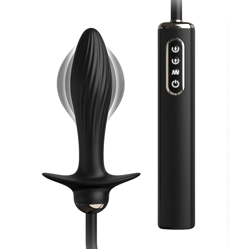 Anal Fantasy Elite Auto Throb Inflatable Vibrating Plug-Black - Image 2