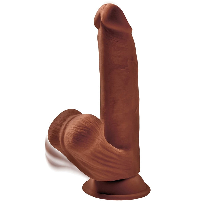 King Cock Plus Triple Density Cock With Swinging Balls-Brown 8 - Image 2