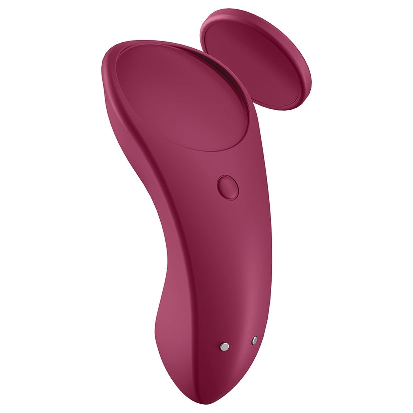 Satisfyer Sexy Secret Panty Vibrator-Wine Red - Image 3