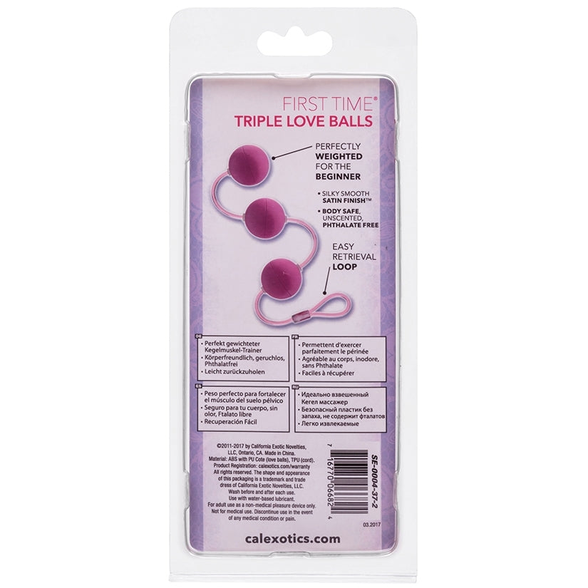 First Time Love Balls Triple Lover-Pink - Image 3