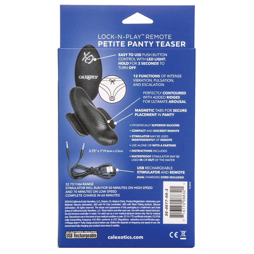 Remote Lock-N-Play Rechargeable Petite Panty Teaser 3.75 - Image 4