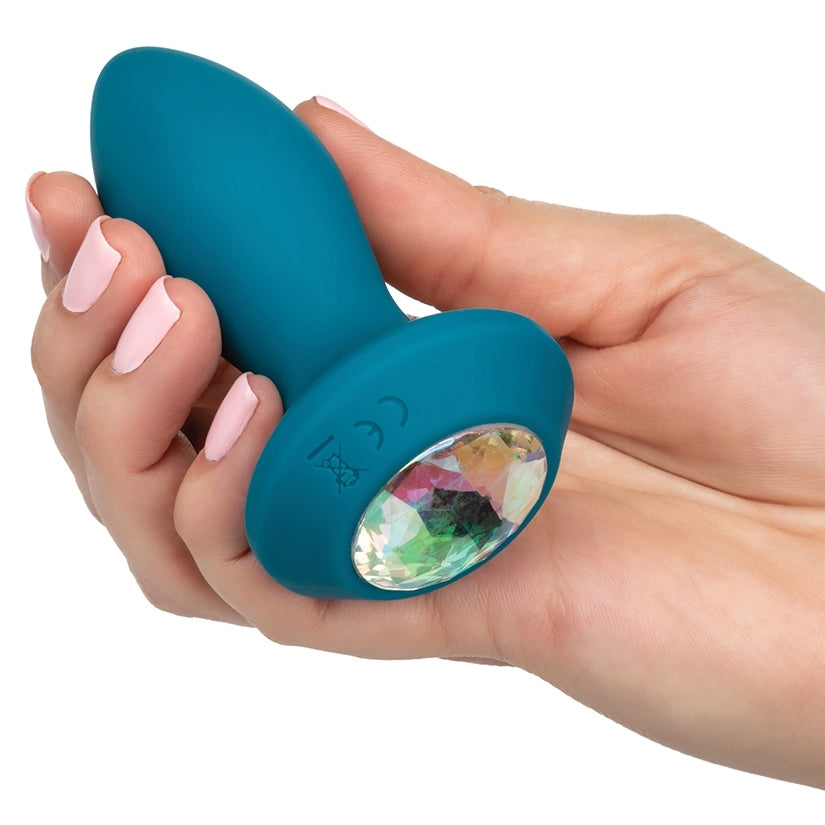 Power Gem Vibrating Petite Crystal Probe-Blue - Image 4