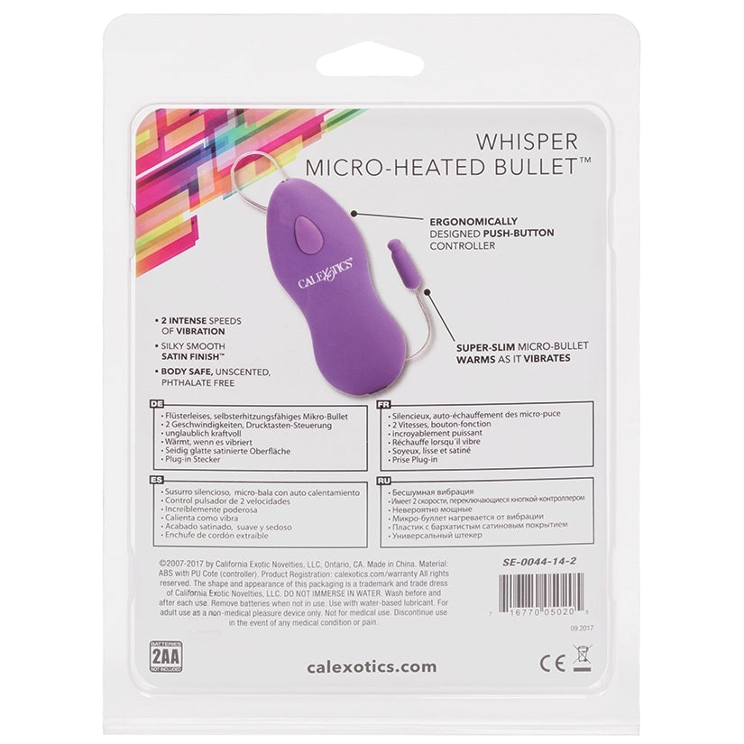 Classic Whisper Micro-Heated Bullet-Purple - Image 3