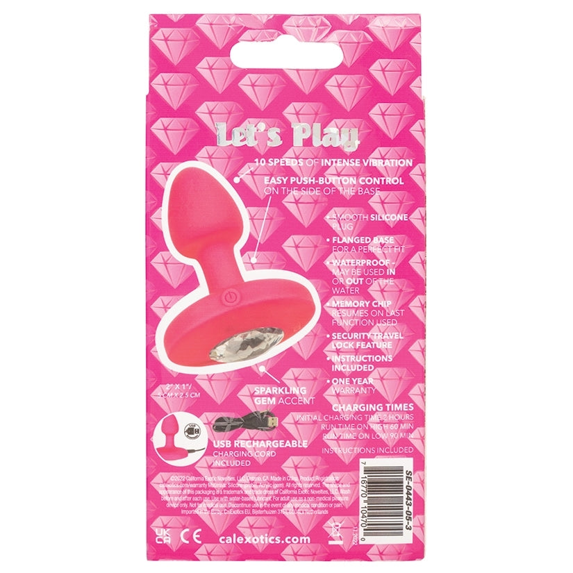 Cheeky Gems Rechargeable Vibrating Probe-Pink Small - Image 4