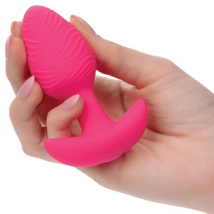 Cheeky glow-in-the-dark vibrating butt plug – medium