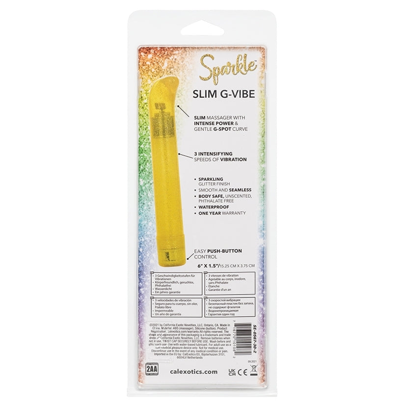 Sparkle Slim G-Vibe-Yellow - Image 4