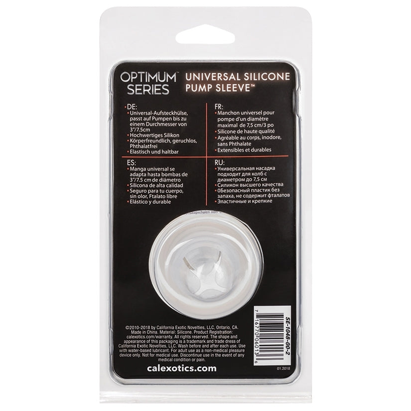 Optimum Series Universal Silicone Pump Sleeve-Clear - Image 4