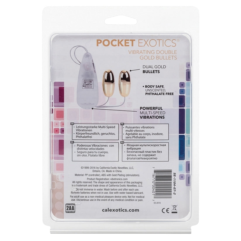 Pocket Exotics Double Bullets-Gold - Image 3