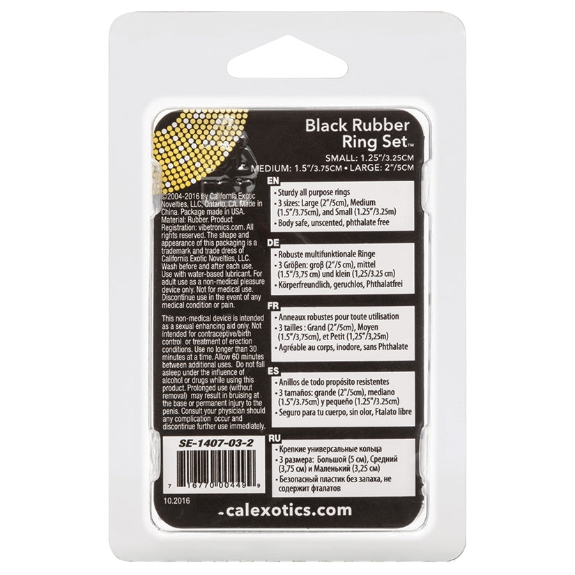 Rubber Rings-Black 3Pk - Image 3
