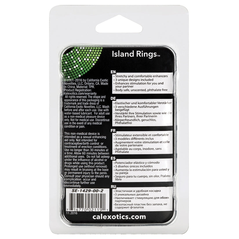 Island Rings-Clear 3Pk - Image 3