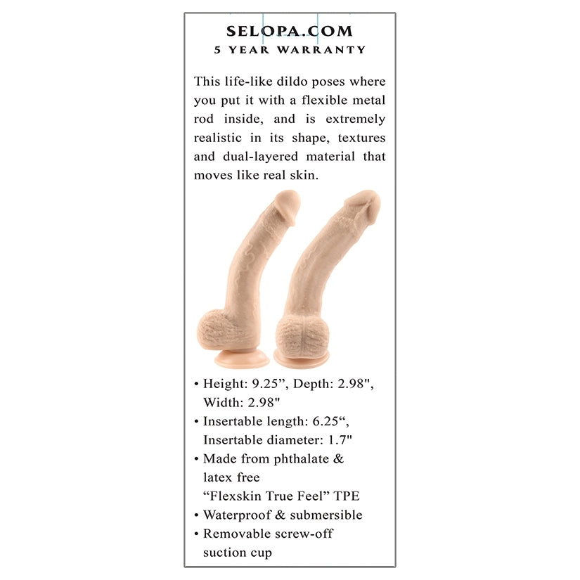 Selopa Natural Feel Flexskin Dildo-Light - Image 2